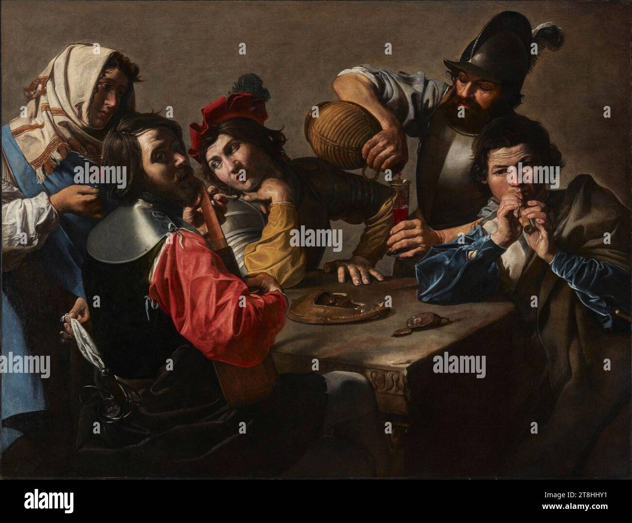 Valentin de Boulogne - The Concert Stock Photo