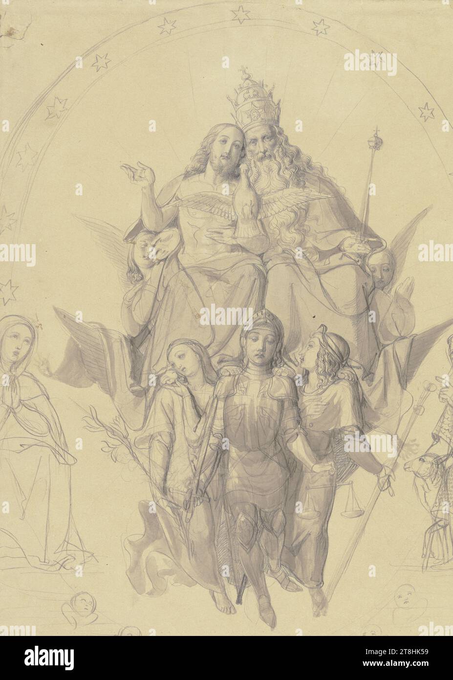 EBERHARD VON WÄCHTER, The Holy Trinity with the Archangels, Mary and