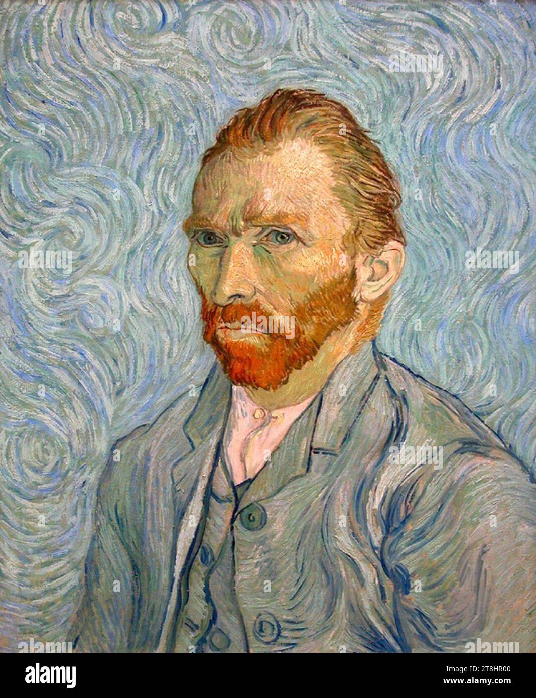 Reproduction Toile Autoportrait De Vincent Van Gogh - Impression Giclée Sur Toile - Sans Cadre