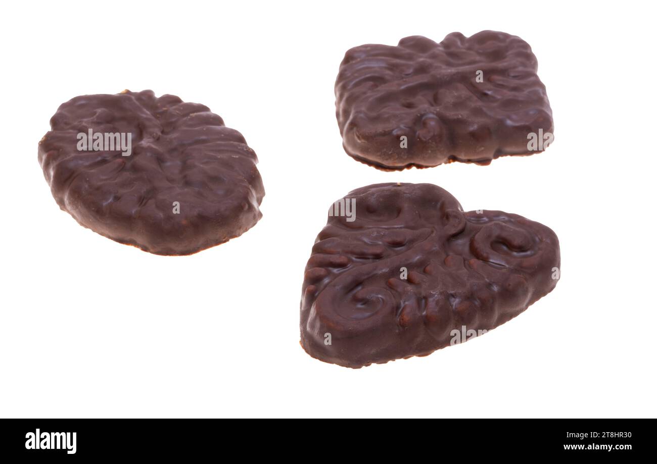 Croatian chocolate cookies isolated on white background Stock Photo Alamy