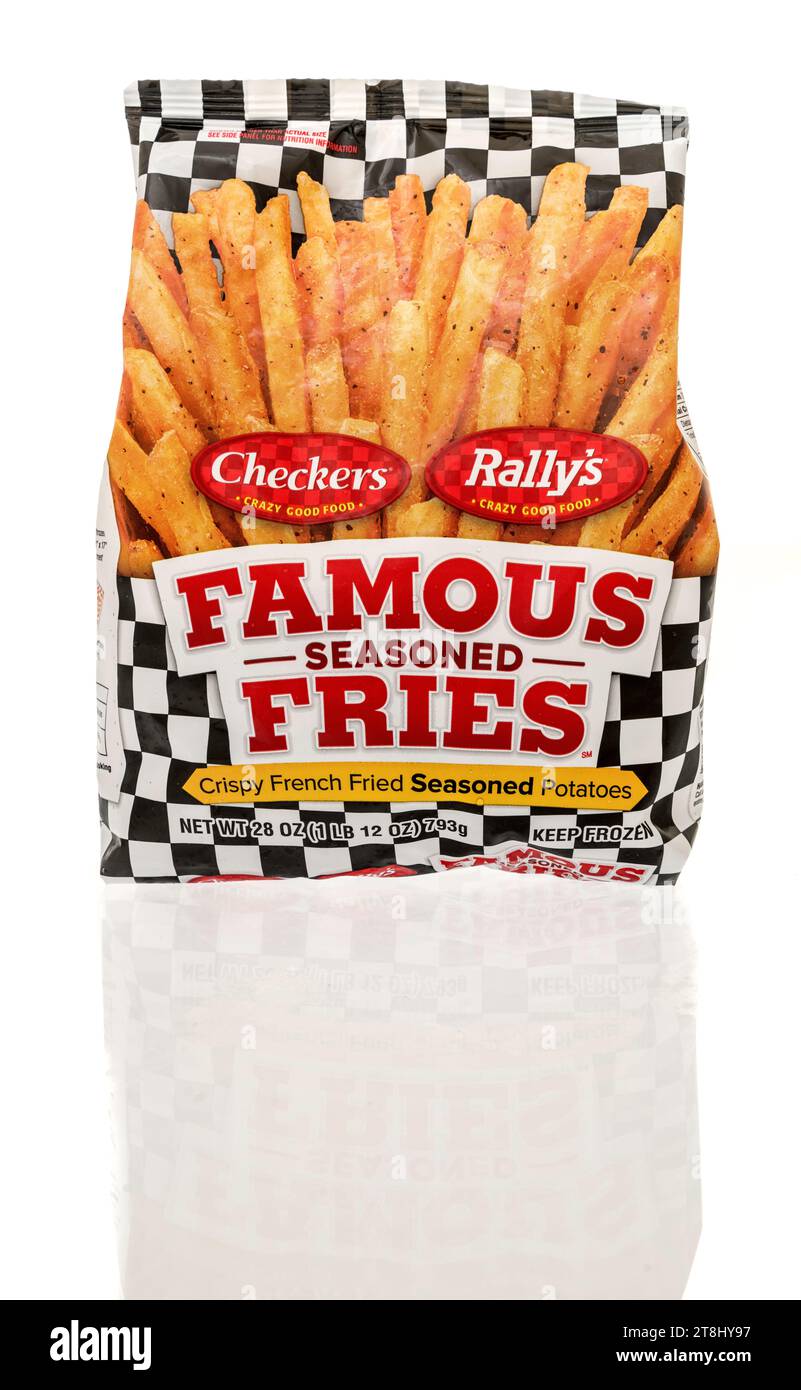 Winneconne, WI - 12 October 2023: A package of Checkers and Rallys ...