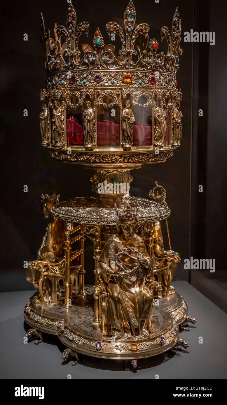 Paris, France - 11 16 2023: Louvre Museum. The Treasure of Notre-Dame