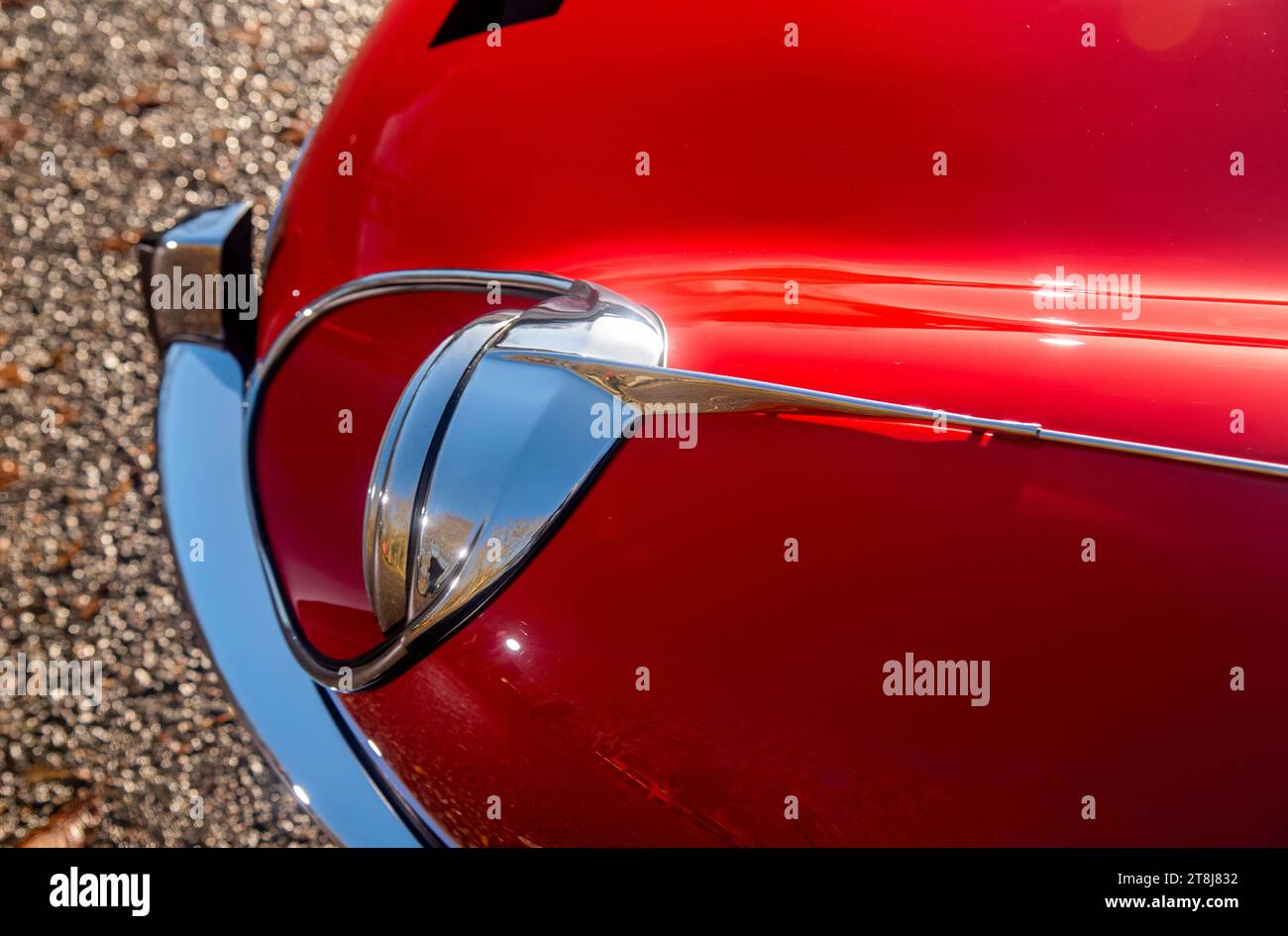 !973 Jaguar E Type Series 3 V12 classic British Sports car in red and