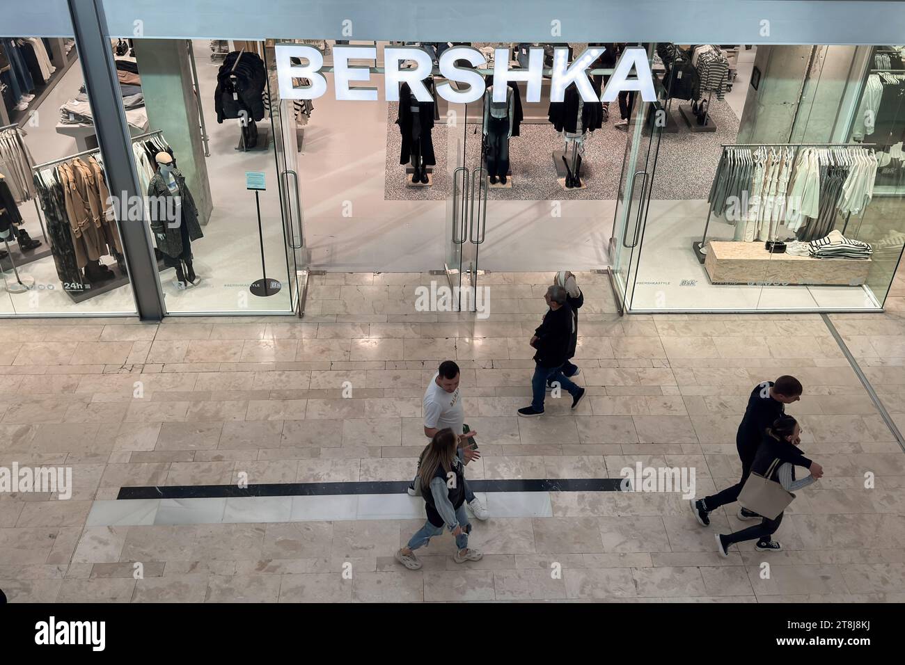 Puerto Venecia, well-recognized shopping center based out of the city of Zaragoza, Spain. Stock Photo