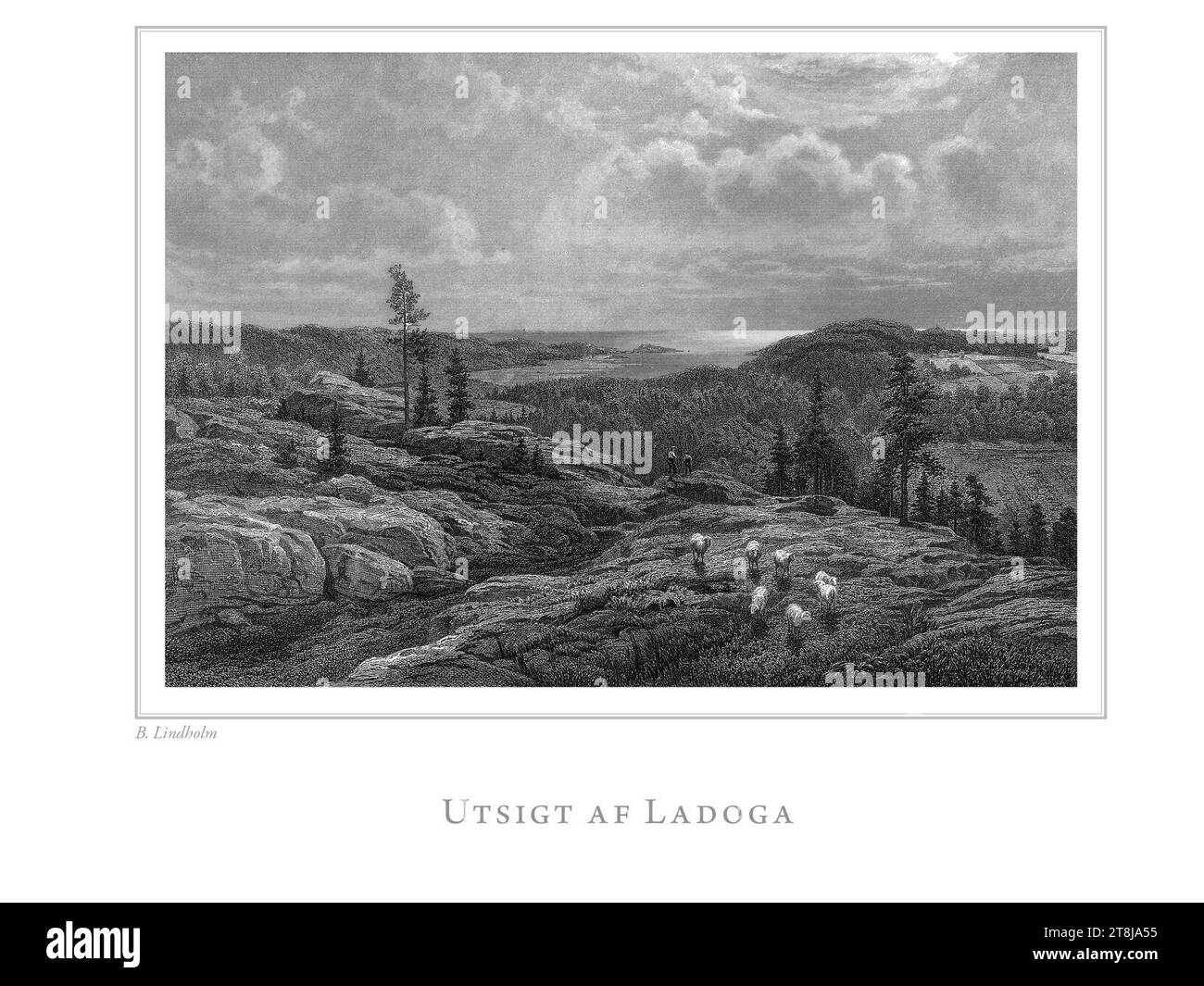 Utsigt af Ladoga - Berndt Lindholm - En resa i Finland - 037. Stock Photo