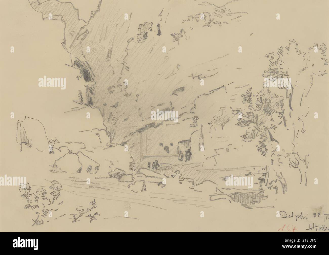 Delphi, the Castallian spring, Hermann Heller, Vienna 1866 - 1949 ...