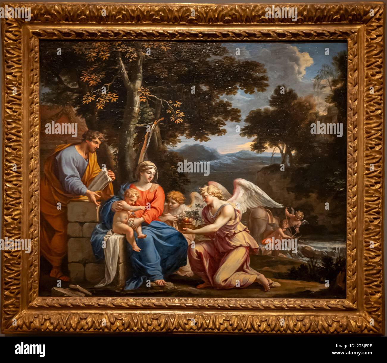 Paris, France 11 16 2023 Louvre Museum. The Treasure of NotreDame