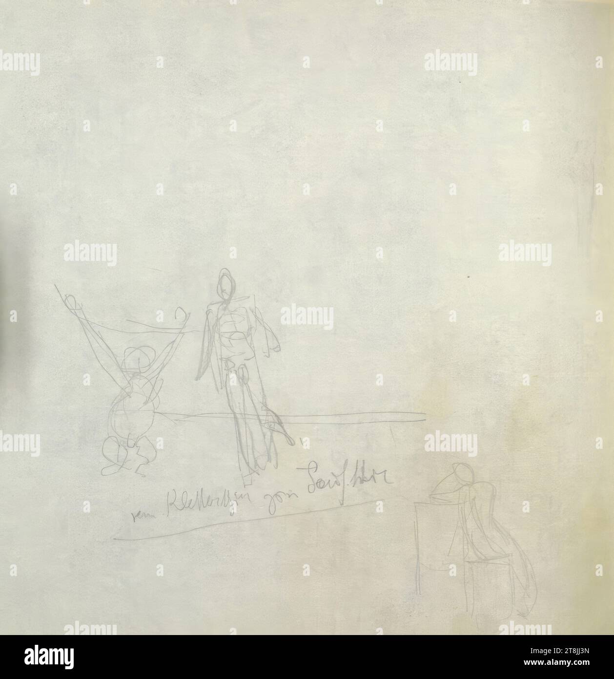 Various sketches, sketchpad with 100 paginated pages, Alexander Rothaug ...