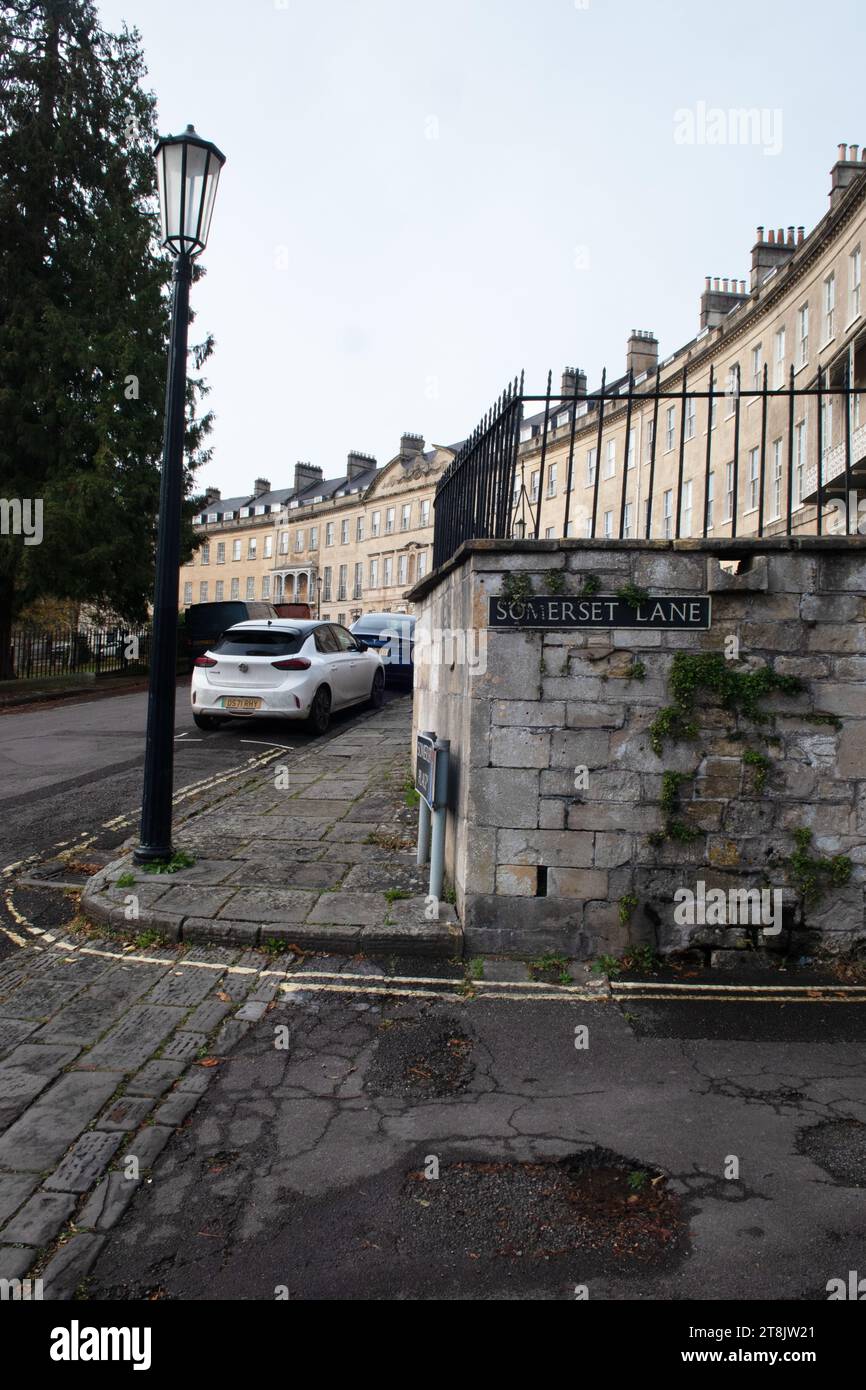 Somerset Place, Bath, Somerset, England Stock Photo