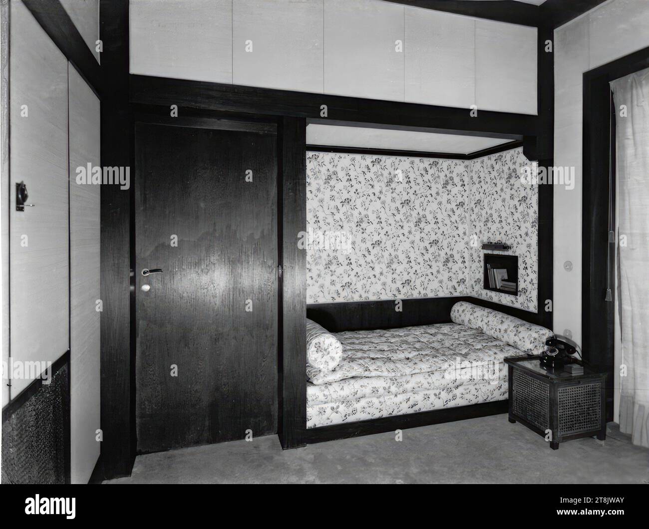 Landhaus Paul Khuner, Kreuzberg 60, Payerbach, Lower Austria, guest room, 1929-1930, photo 1930, negative, glass negative, plate: 18 x 24 cm Stock Photo