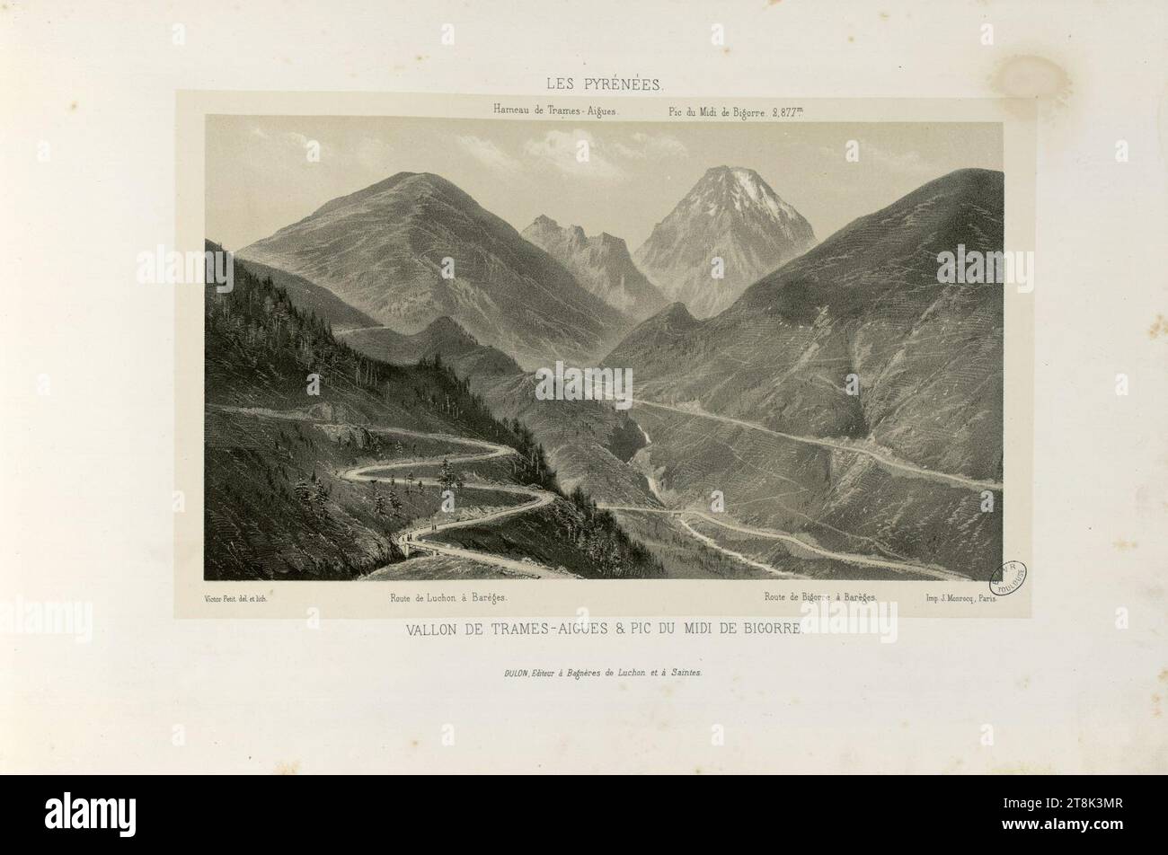 Poster Voyage France – Pic Du Midi De Bigorre – Impression Sur Toile – Décoration Murale Vintage – Plusieurs Tailles