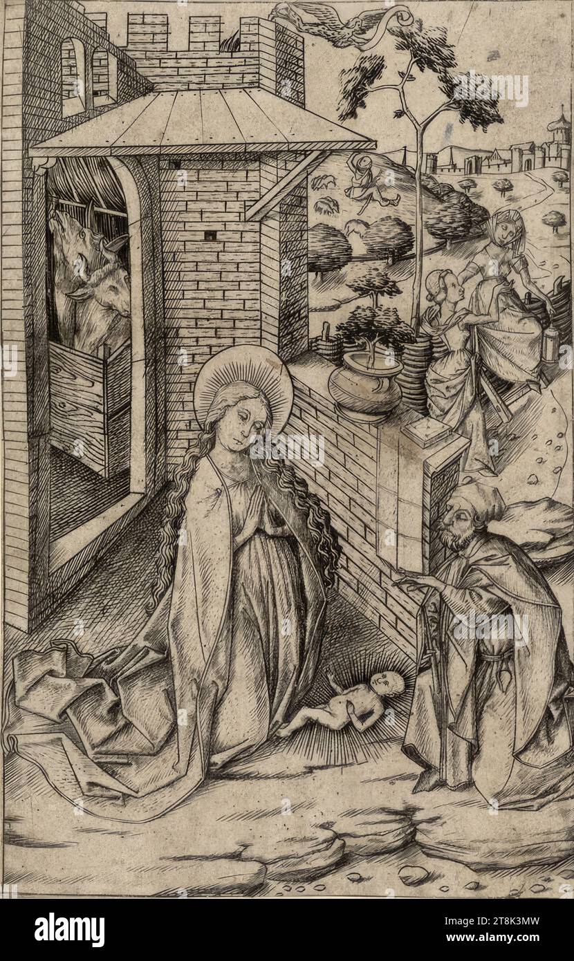 The Nativity, Master E.S., active around 1450-1467/68 on the Upper ...