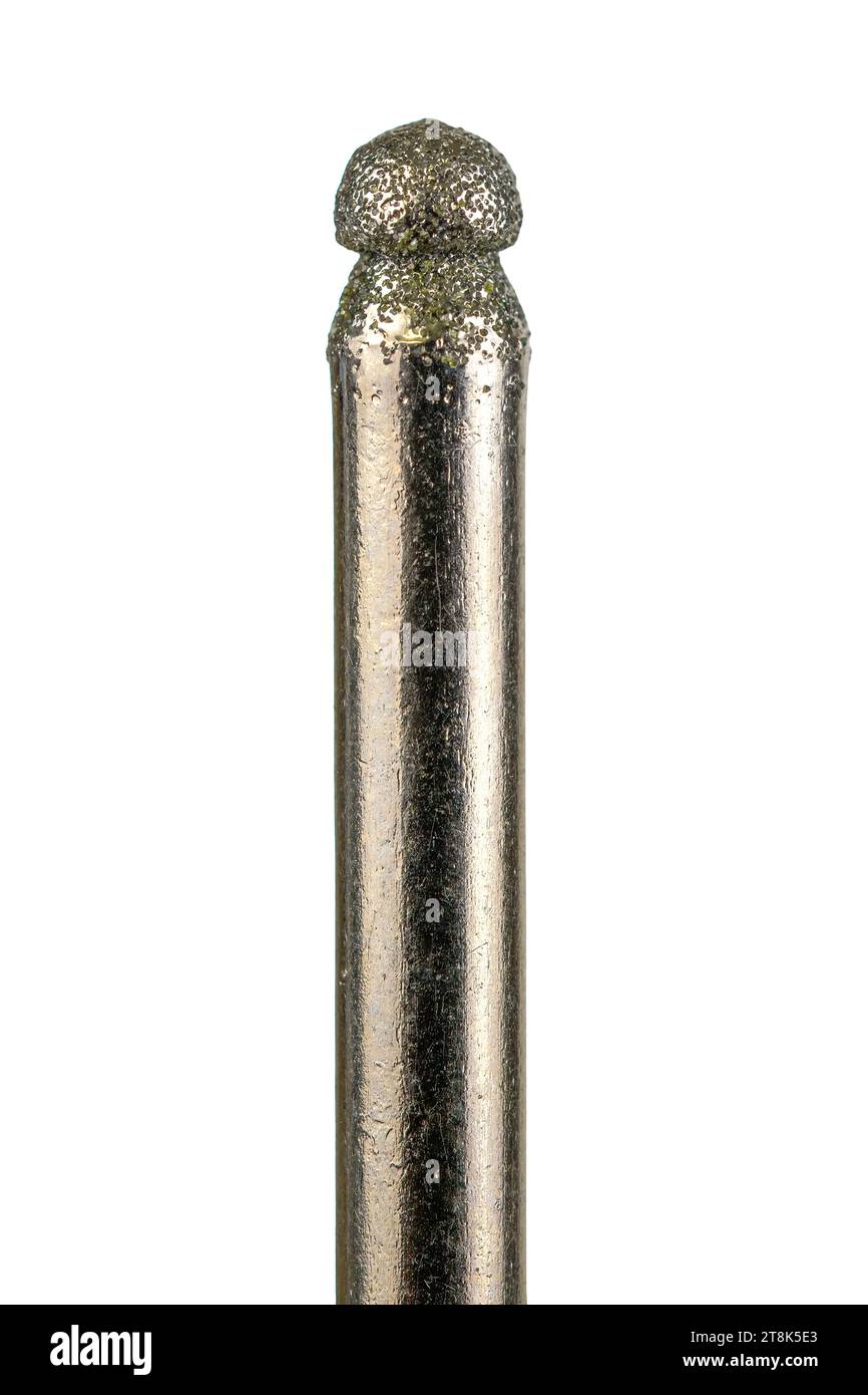 Metal abrasive tip for a power tool Stock Photo