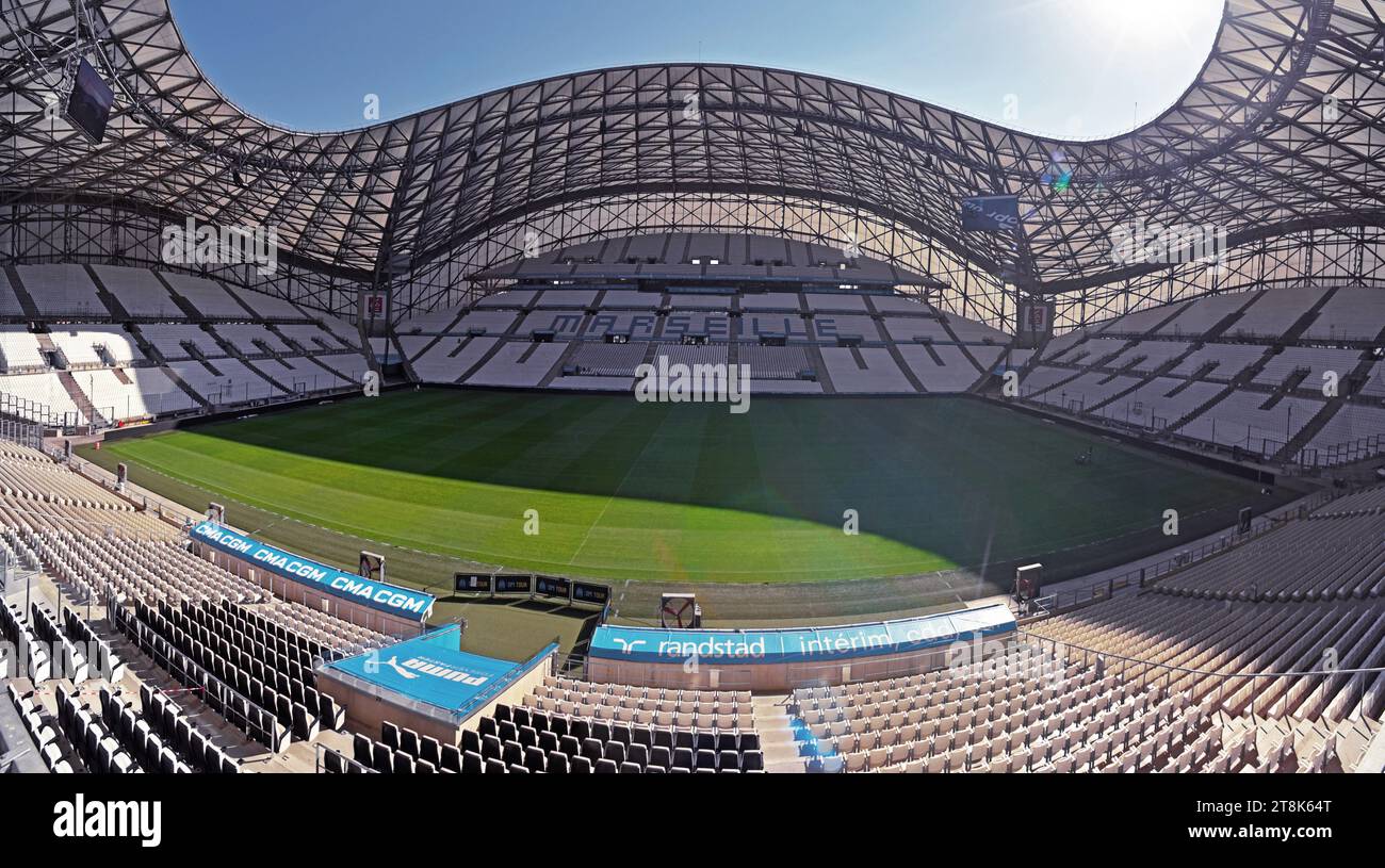 multi-purpose stadium stade velodrome, France, Bouches du Rhone, Marseilles Stock Photo