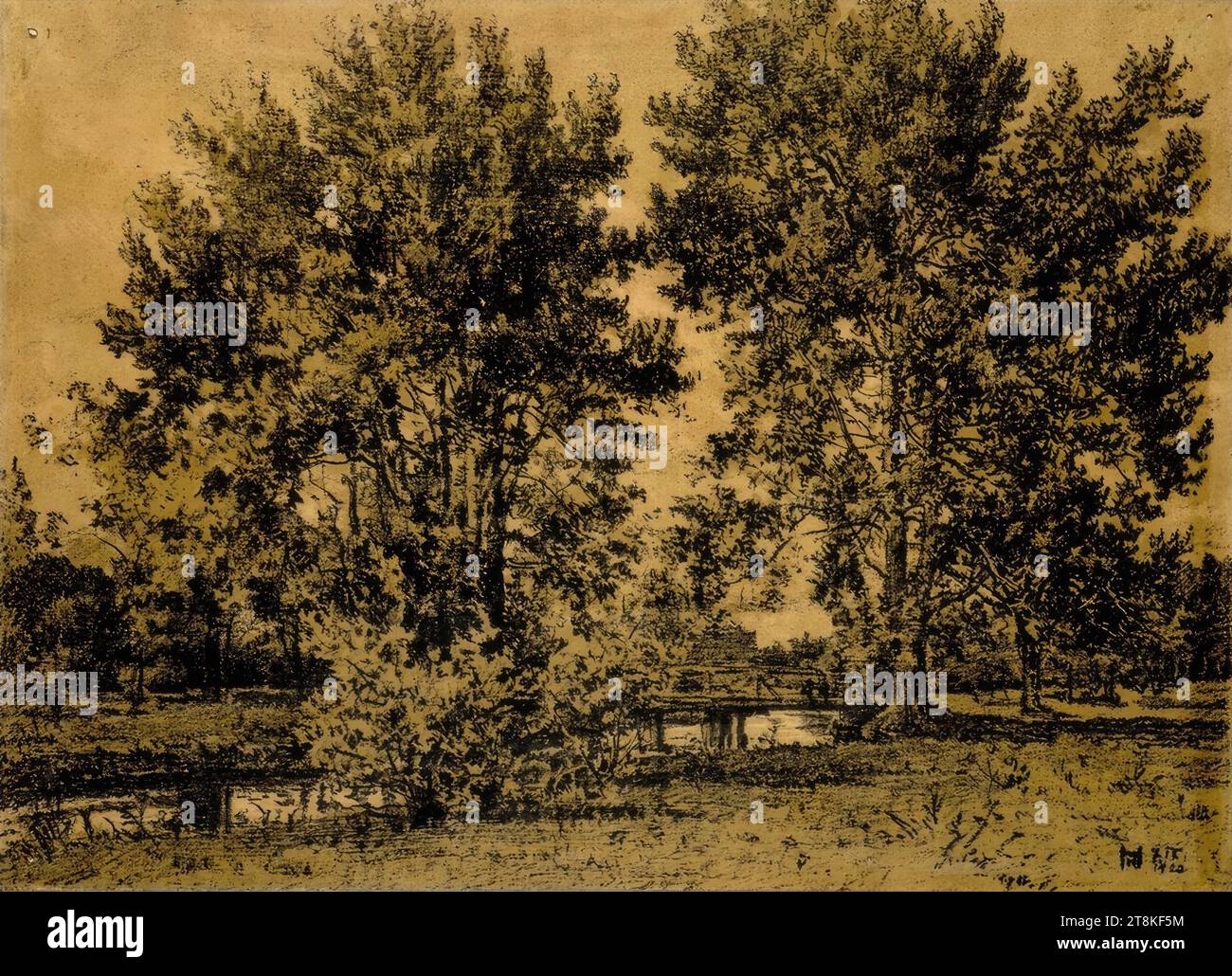 Trees on the Glan, Hermann Heller, Vienna 1866 - 1949 Klagenfurt, 1923 ...