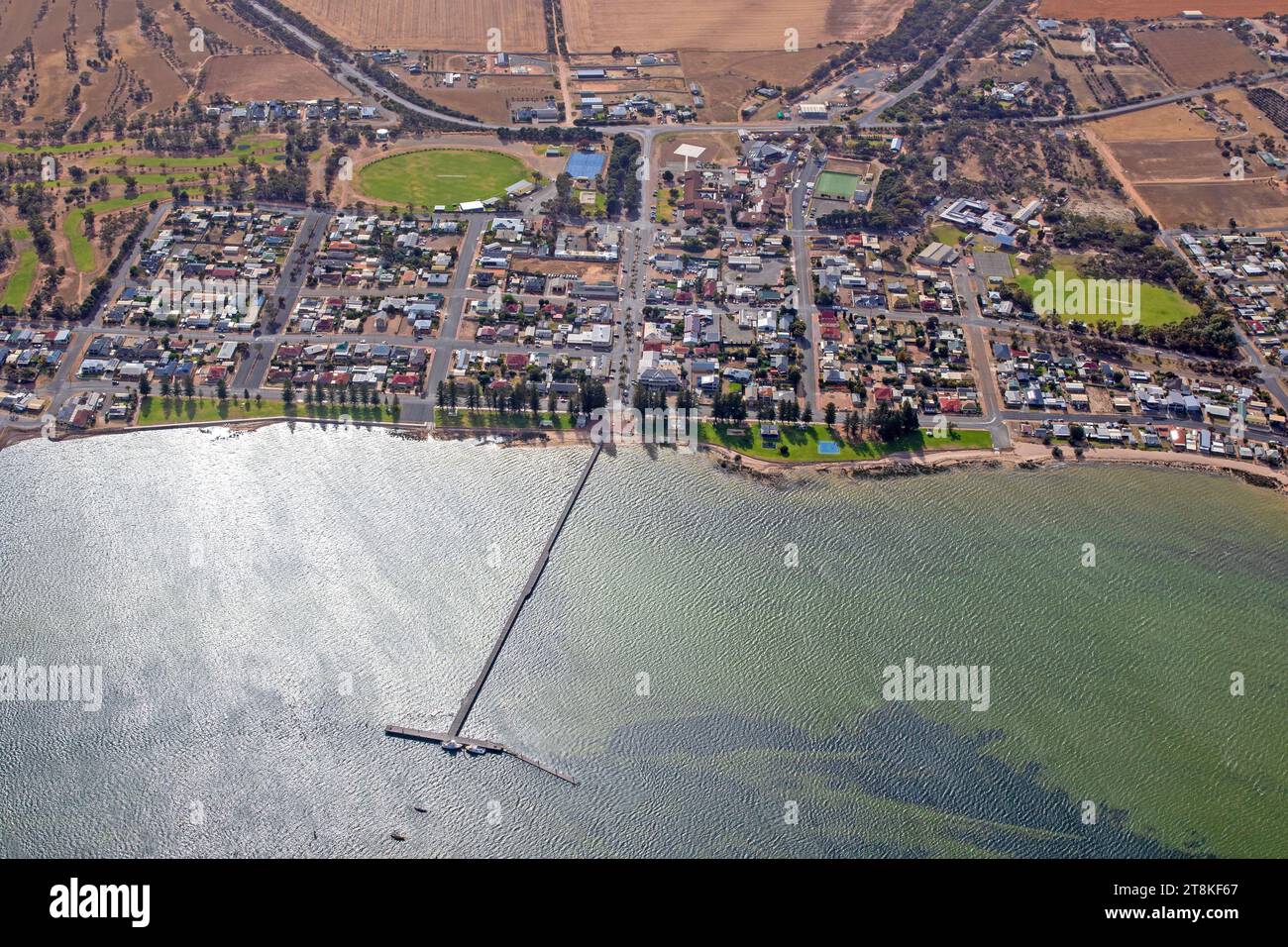 Aerial of Port Broughton Stock Photo Alamy