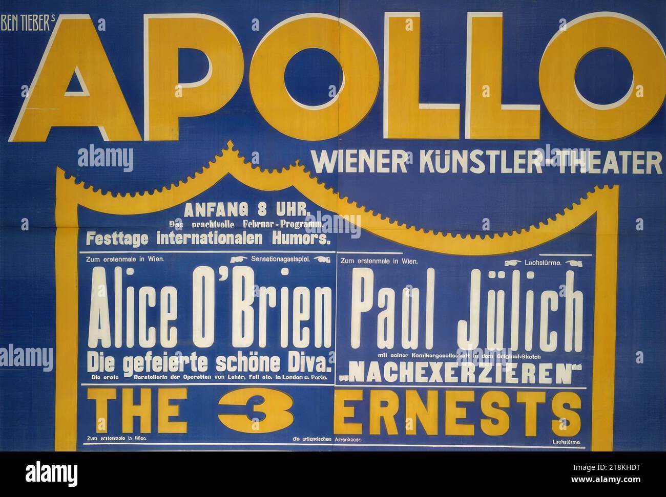 BEN TIEBER'S APOLLO; VIENNA ARTIST THEATER, left part, Anonymous ...