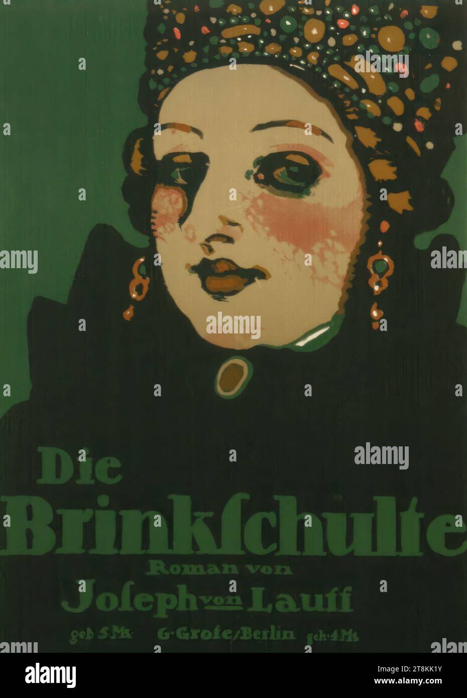 The Brinkschulte; novel by Joseph von Lauff; G. Grote/Berlin, Paul Scheurich, New York 1883 - 1945 Brandenburg an der Havel, 1913, print, color lithograph, sheet: 450 mm x 310 mm Stock Photo