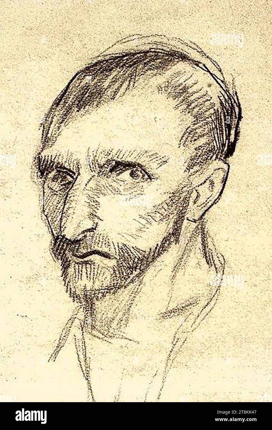 Van gogh self portrait drawing f 1379 Stock Photo - Alamy