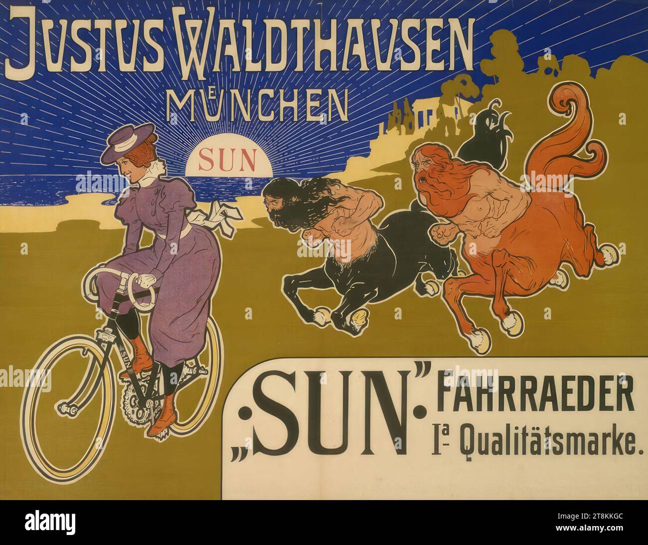 JUSTUS WALDHAUSEN; MUNICH; 'SUN' BICYCLES, Anonymous, around 1900 ...