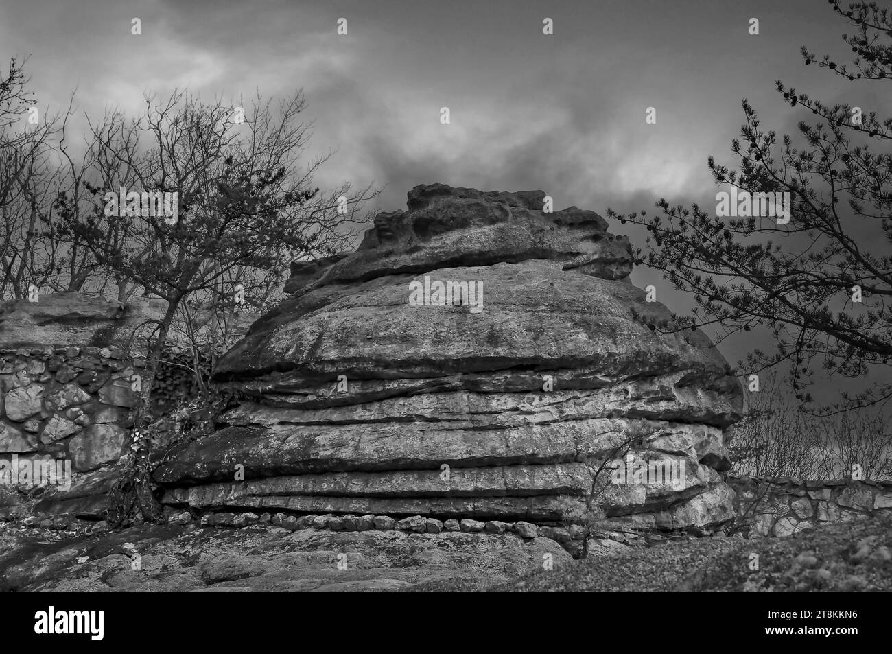 Stone "layer cake, ",Rock City, Lookout Mountain, USA Stock Photo Alamy