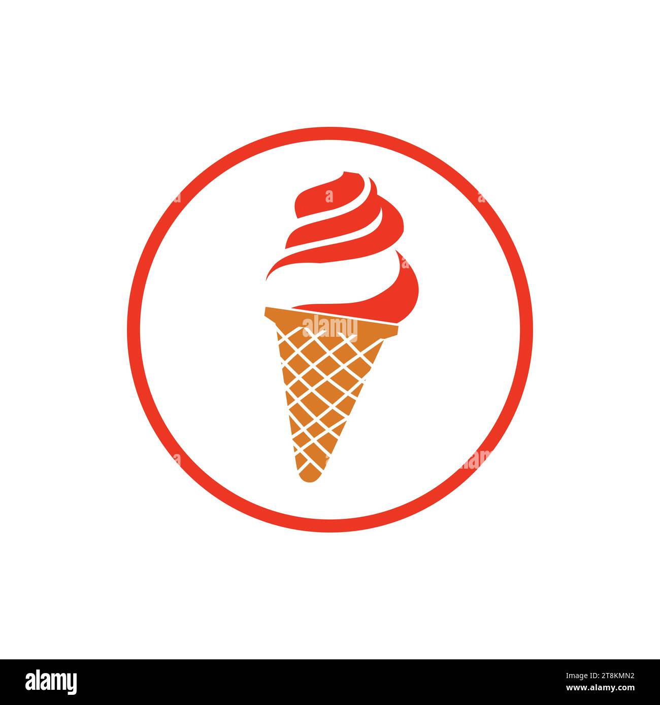 Scoop up sweetness with our vector ice cream logo icon. Deliciously
