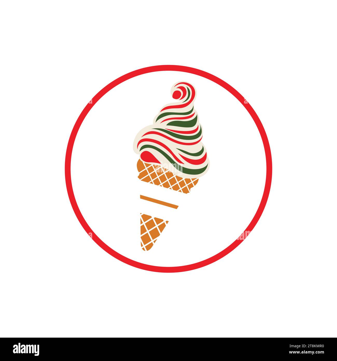Scoop up sweetness with our vector ice cream logo icon. Deliciously