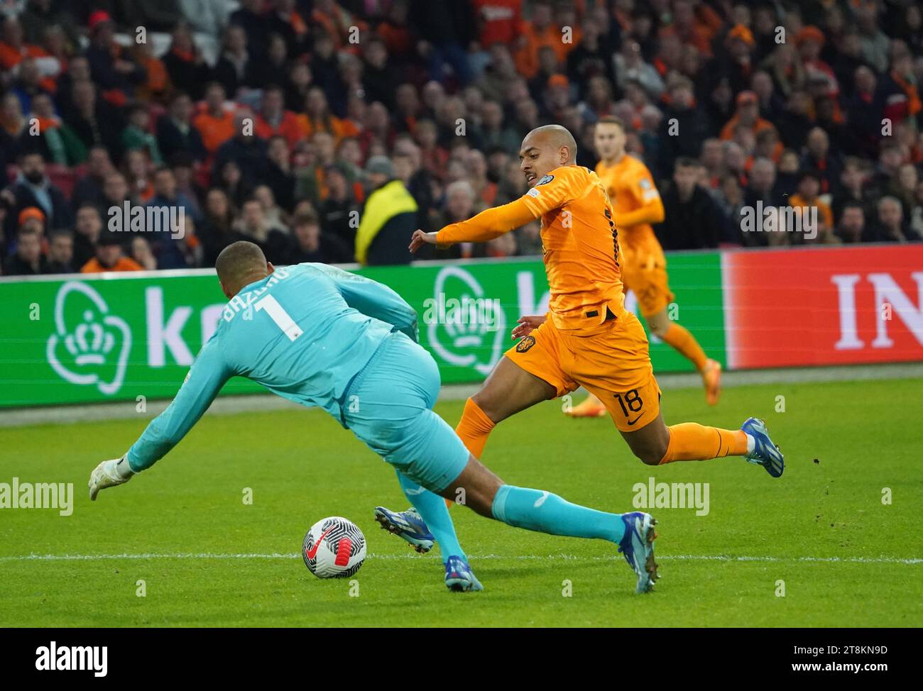 18112023 VOETBAL NEDERLANDIERLAND KWALIFICATIE EK 2024 AMSTERDAM