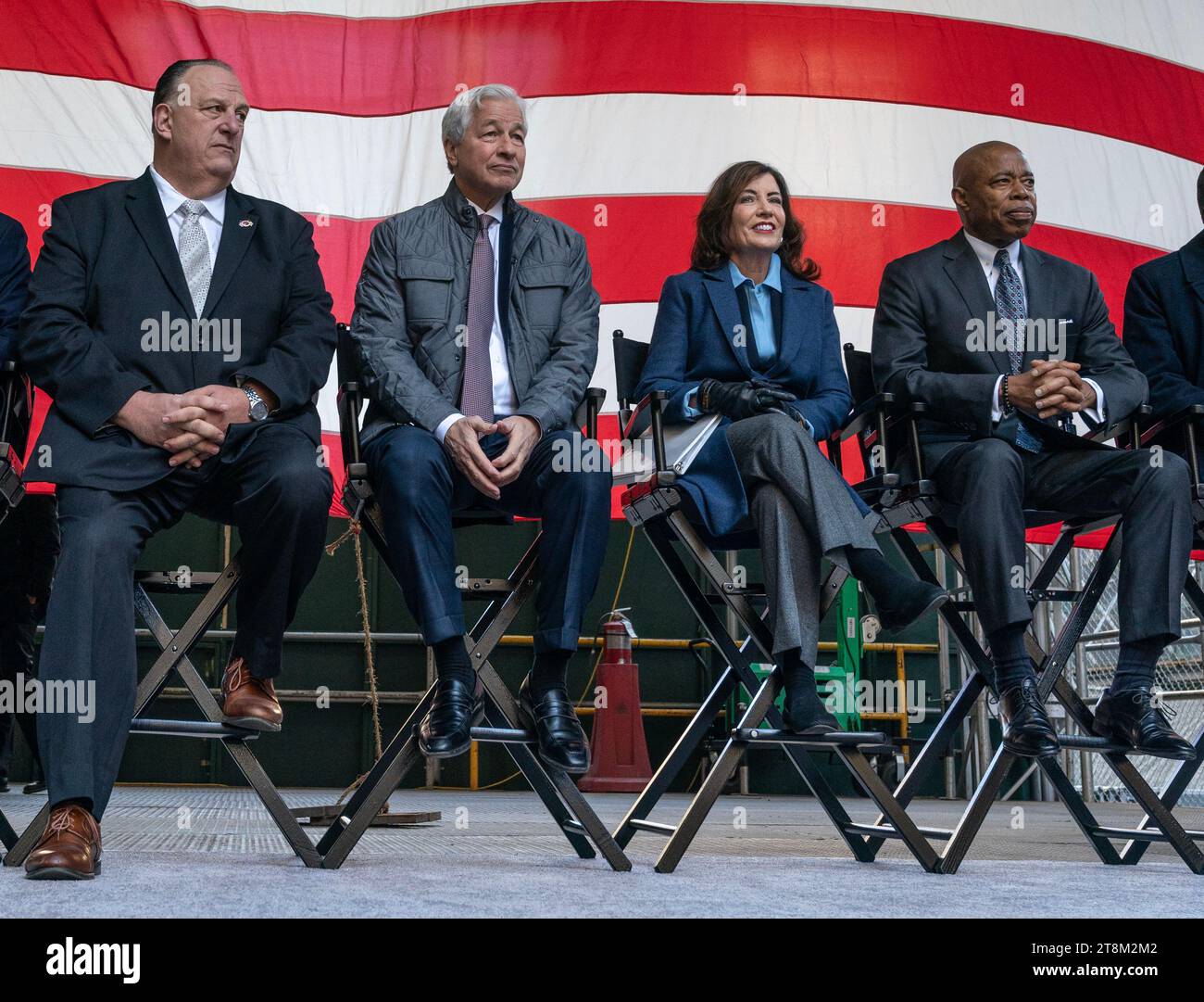 Gary LaBarbera, Jamie Dimon, Kathy Hochul, Eric Adams attend as final ...