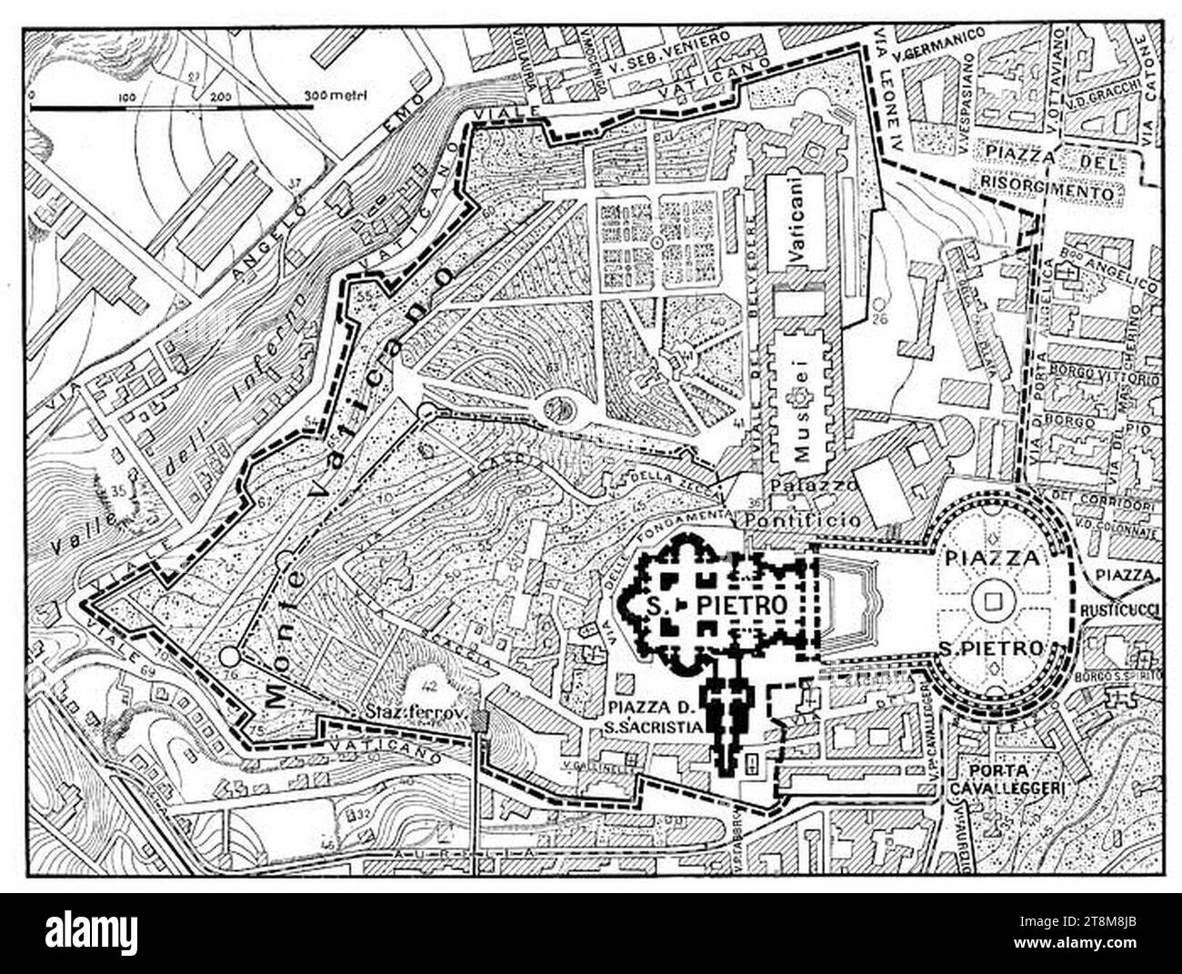 Vatican City Map 1929 Stock Photo Alamy