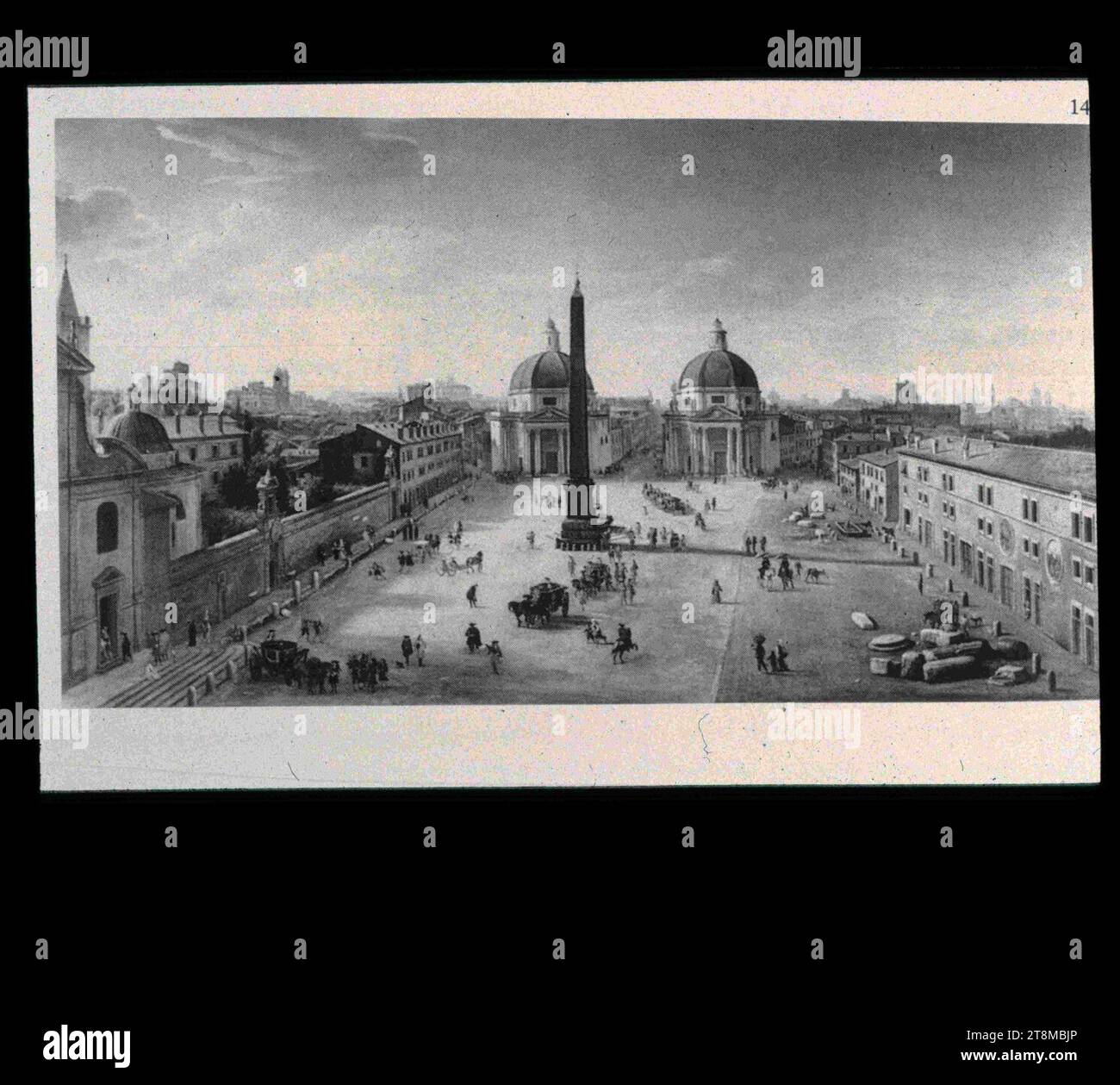 Veduta di Piazza del Popolo a Roma, 1680-1718 - Archivio Veduta di Piazza del Popolo a Roma, 1680-1718 - Archivio