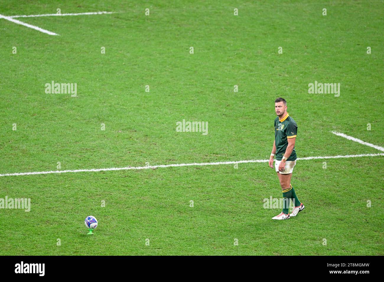 Handre Pollard during the Rugby union World Cup XV RWC final match South Africa Springboks VS New Zealand All Blacks at Stade de France in Saint-Denis near Paris on October 28, 2023. Credit: Victor Joly/Alamy Live News Stock Photo