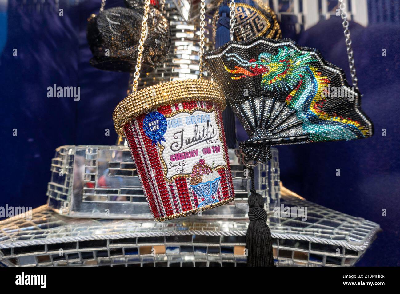 Bergdorf Goodman flagship store on Fifth Avenue features holiday