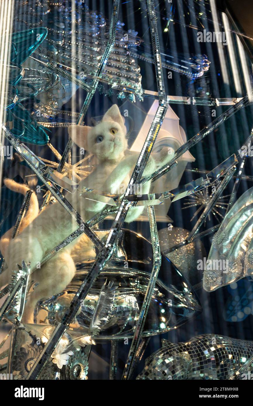 Bergdorf Goodman flagship store on Fifth Avenue features holiday