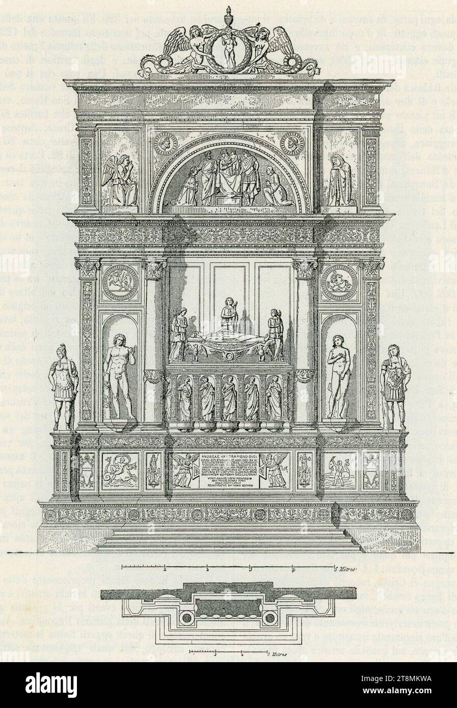 Venezia monumento al doge Andrea Vendramin Stock Photo Alamy