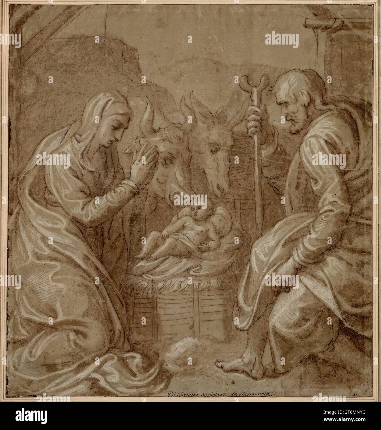 Adoration of the Christ Child, Girolamo Siciolante da