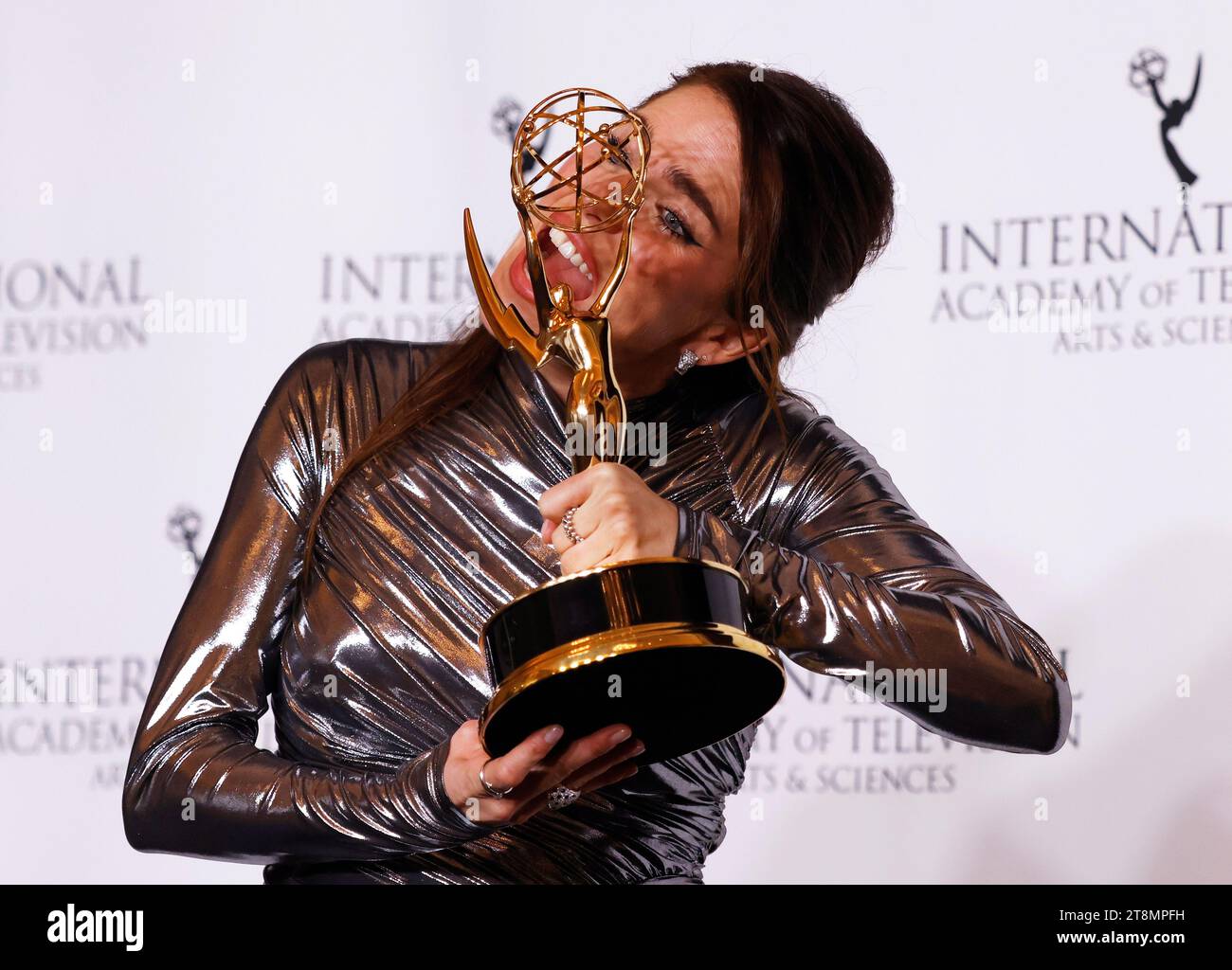 New York, United States. 20th Nov, 2023. Karla Souza arrives to the