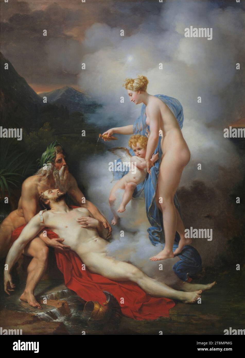 Venus curando a Eneas (Blondel). Stock Photo