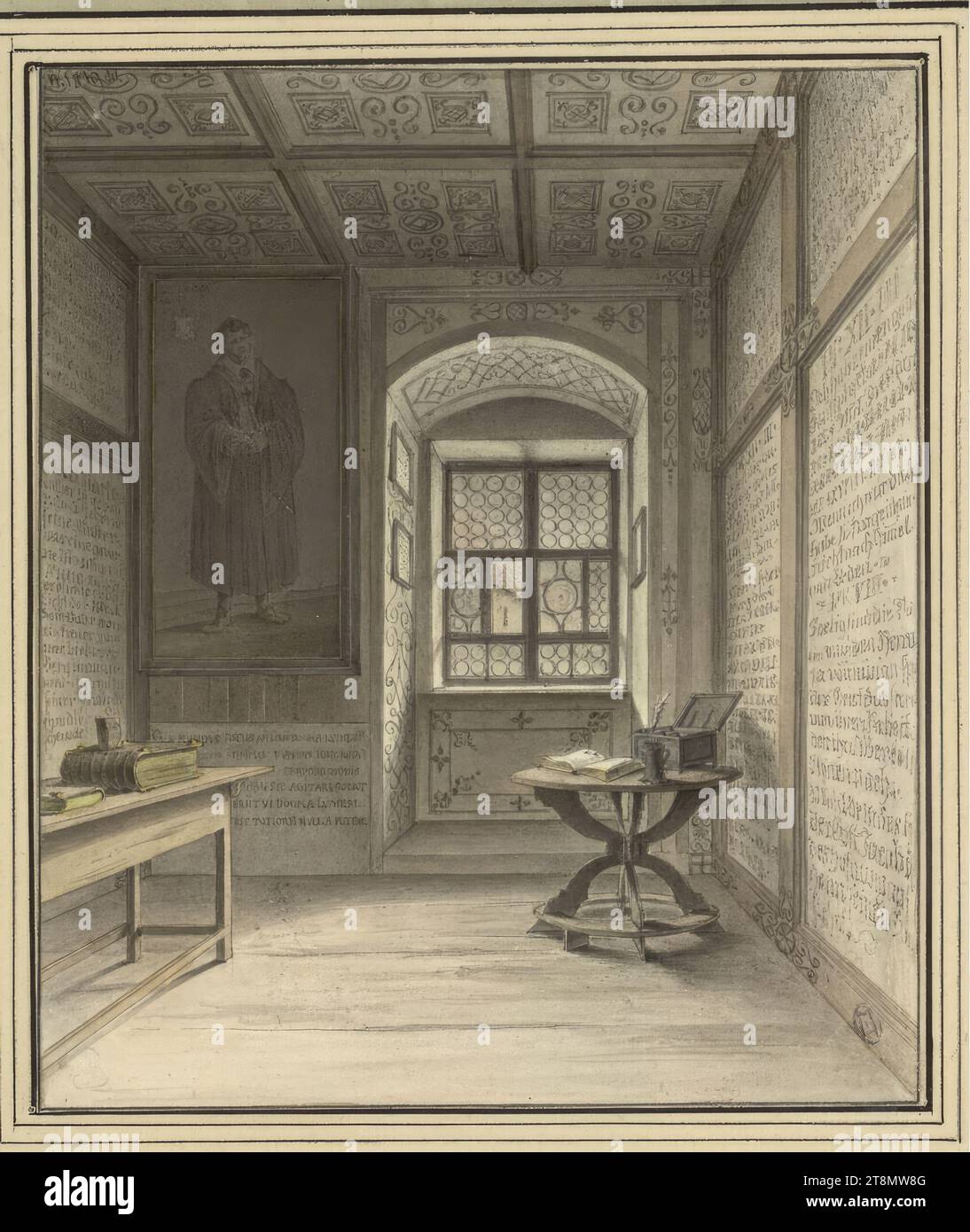 cell dr Martin Luther in the Augustinian monastery in Erfurth, in which ...