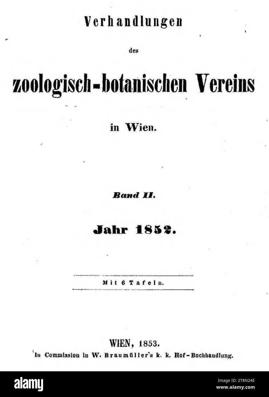 Verhandlungen des zoologischbotanischen Vereins in Wien 1852 (example
