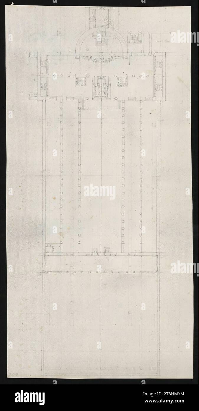 Building Rome Plan Rome, San Paolo fuori le mura, ground plan, architectural drawing ...