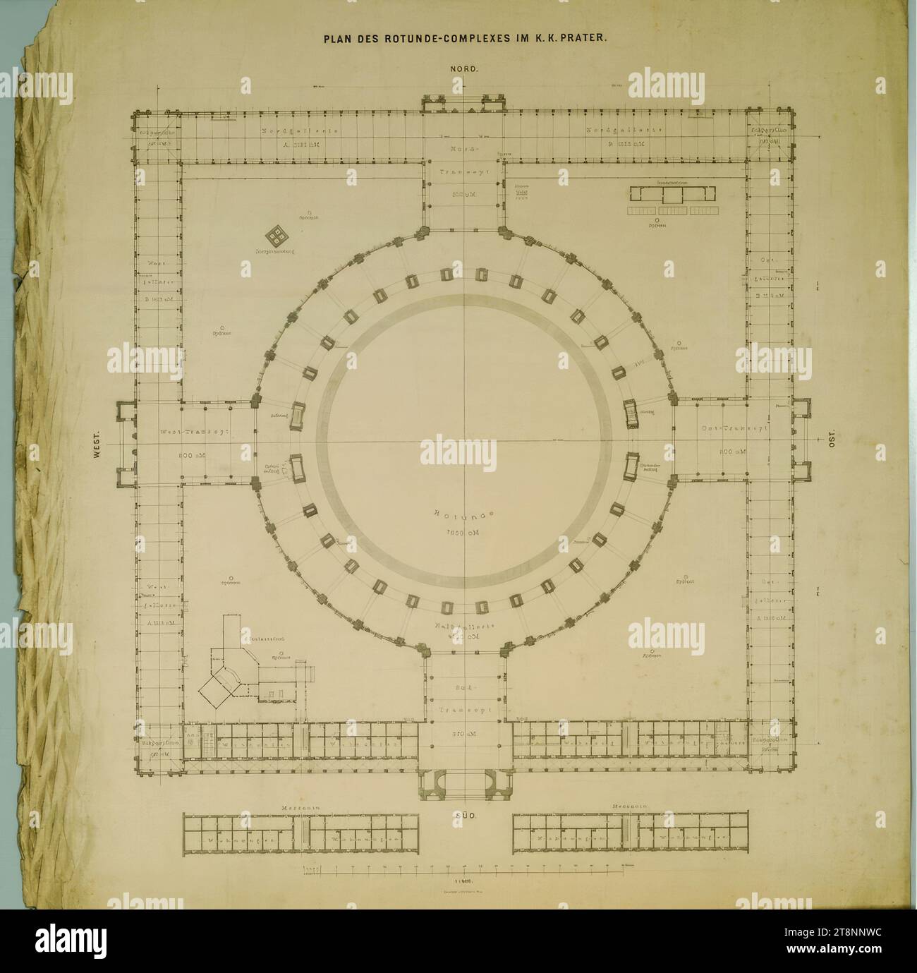 Vienna II, World Exhibition 1873, site plan, Carl von Hasenauer (Vienna