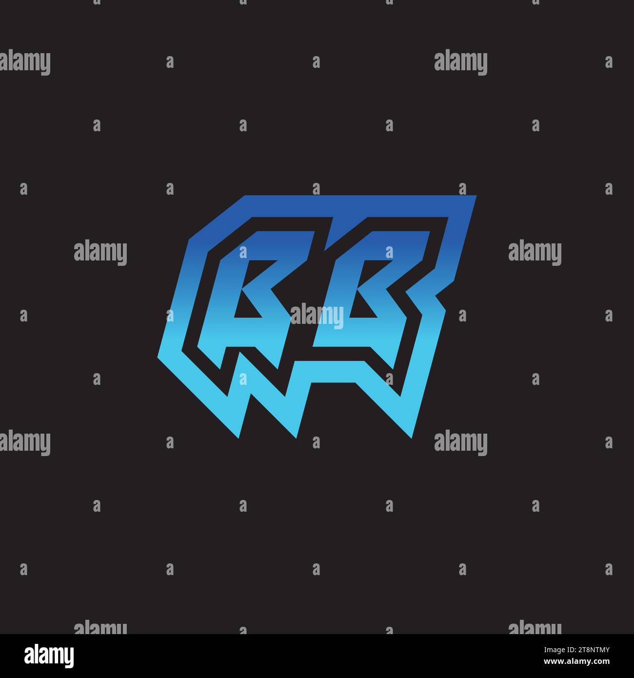 Bb gaming logo hi-res stock photography and images - Alamy