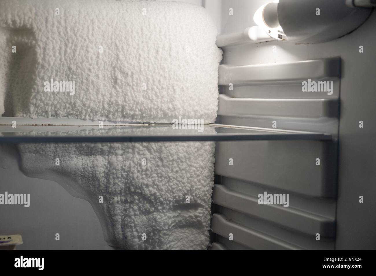 Frozen refrigerator that needs to be defrosted Stock Photo Alamy