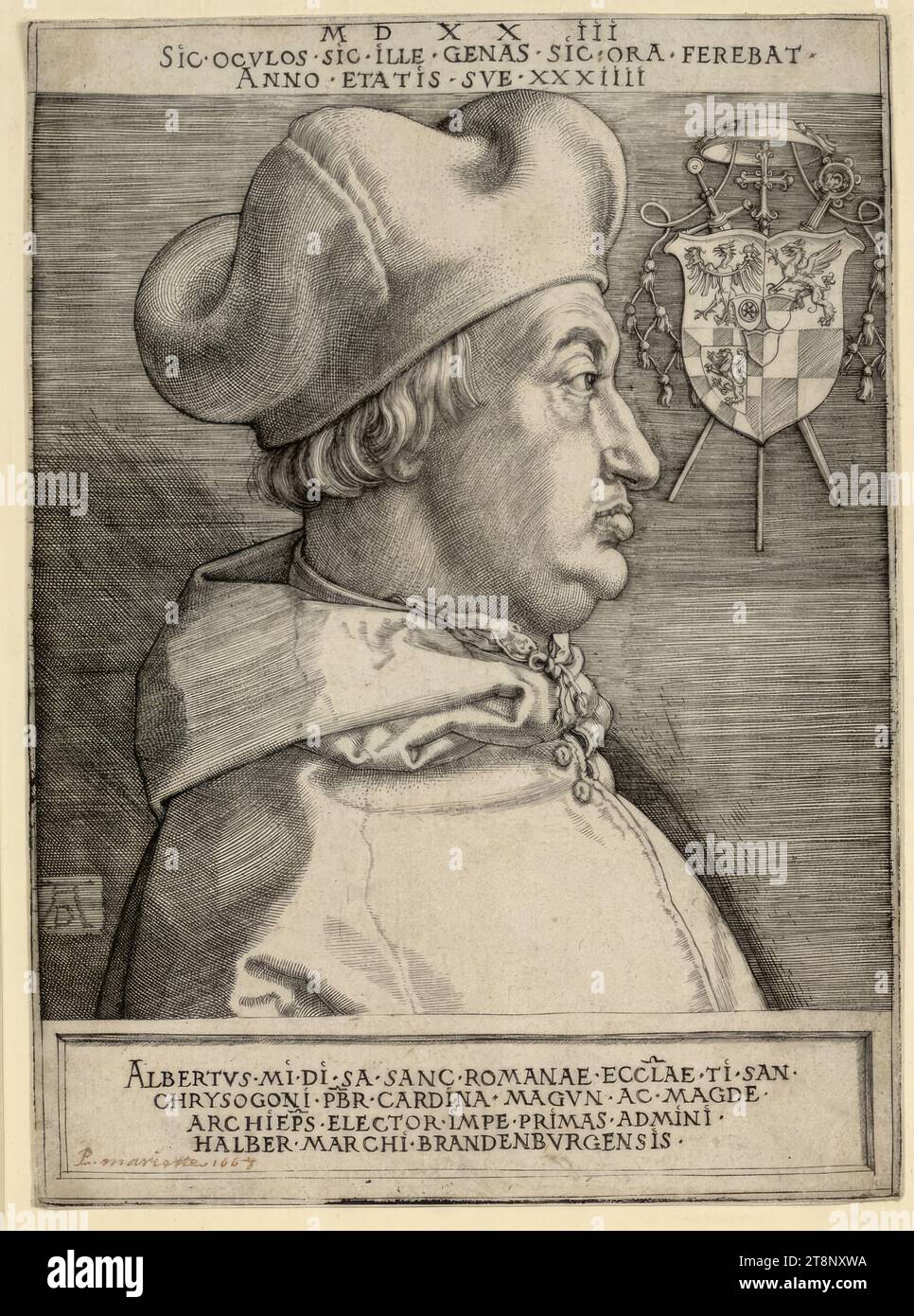 Cardinal Albrecht of Brandenburg, Albrecht Dürer (Nuremberg 1471 - 1528 ...