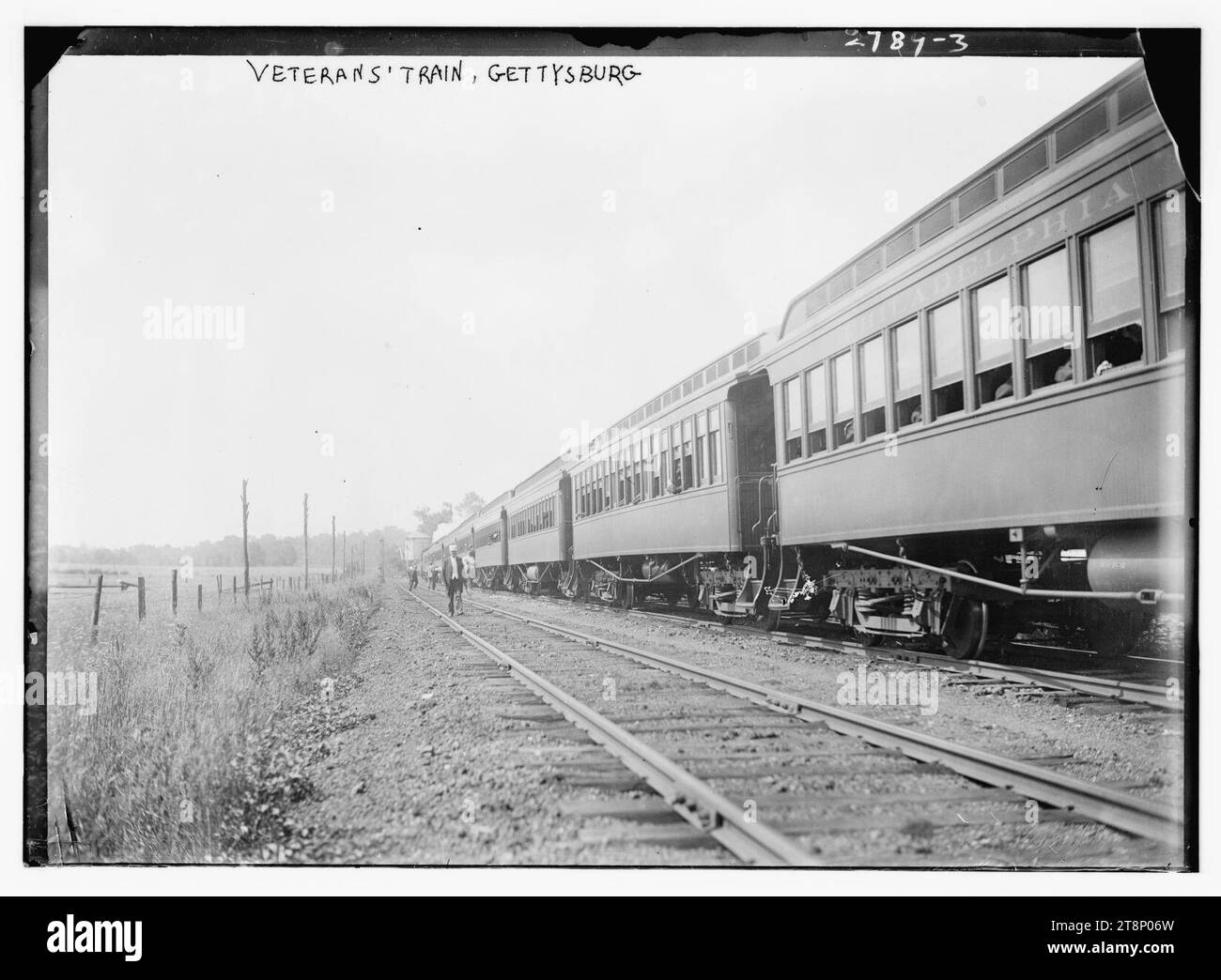 Veterans' Train, Gettysburg Stock Photo