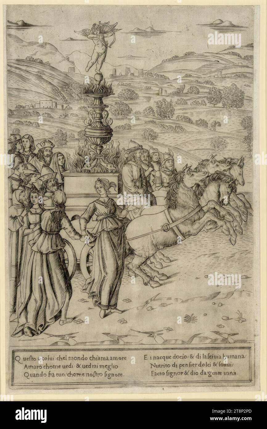 The Triumph of Love, Triumph of Petrarch, 1470-1490, printmaking ...