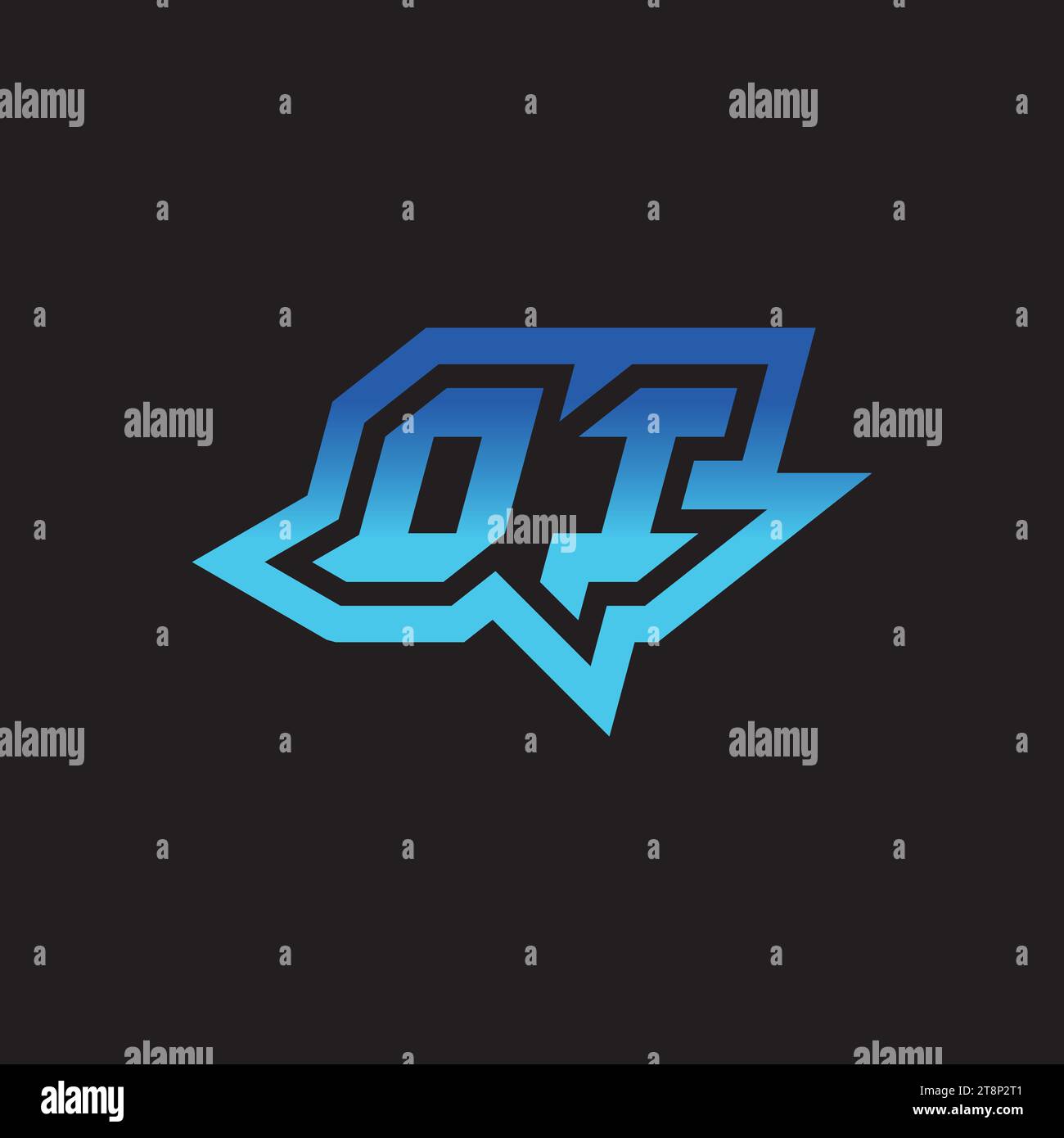 OI initial inspiration logo design esport and gaming clan ideas Stock ...