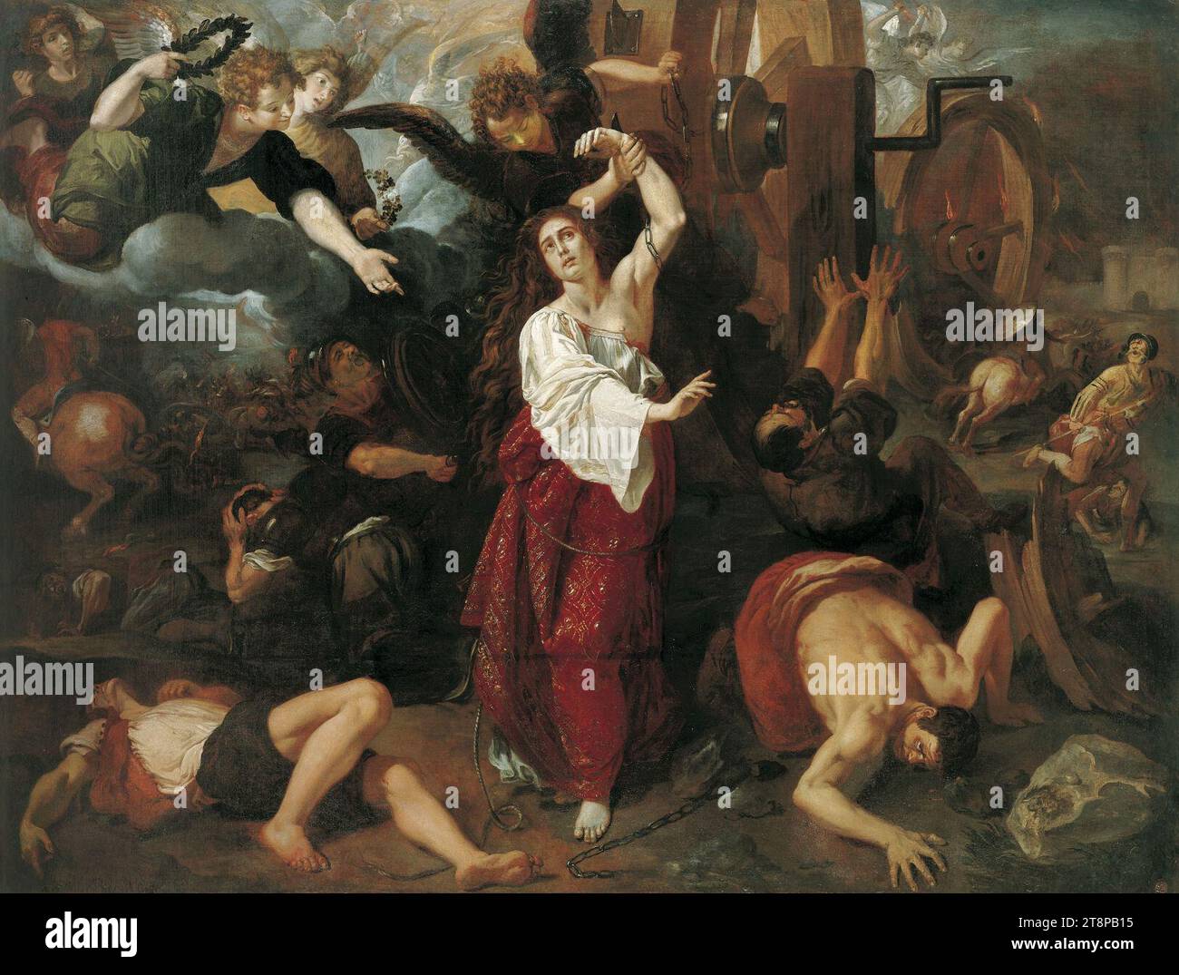Vicente Castelló - The Martyrdom of St Catherine of Alexandria Stock ...