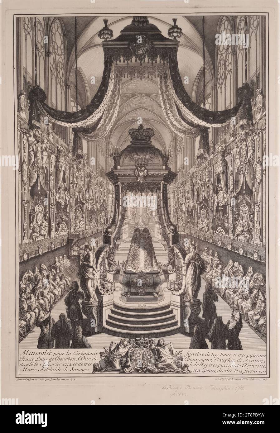 Funeral structure for the Dauphin Louis of Bourbon and his wife Maria